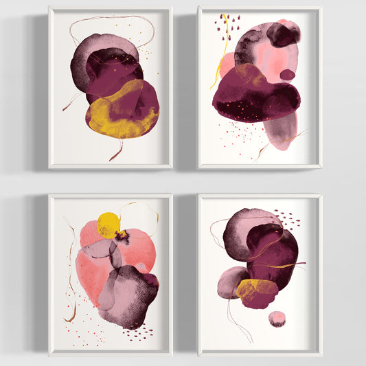 ''Glendale'' (Set of 4) Archival Paper Prints.